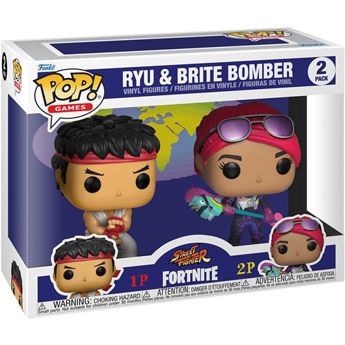 Fortnite x Street Fighter Ryu and Brite Bomber Pop! Vinyl Figure 2-Pack