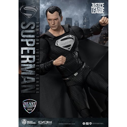 DC Justice League Superman Black Suit DAH-108 Action Figure - Exclusive