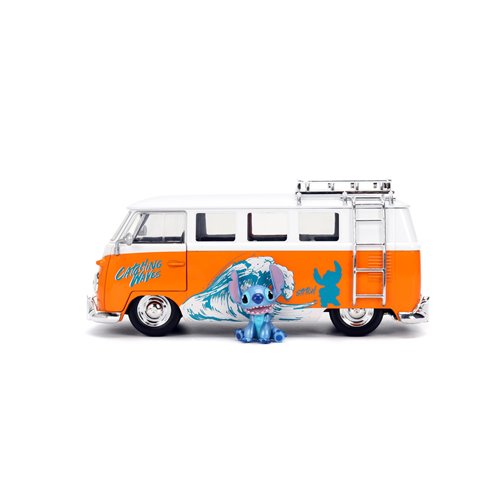 Hollywood Rides Lilo & Stitch 1961 Volkswagen Bus 1:24 Scale Die-Cast Metal Vehicle with Stitch Figu