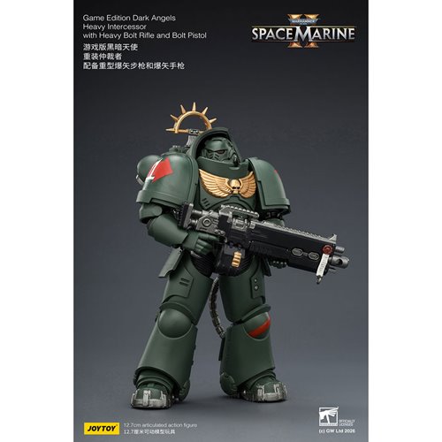 Joy Toy Warhammer 40K Space Marines Game Edition Dark Angels Heavy Intercessor Rifle & Pistol 1:18 S