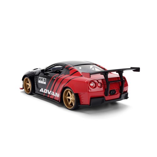 JDM Tuners 2009 Nissan GT-R R35 Ben Sopra Glossy Red 1:24 Scale Die-Cast Metal Vehicle