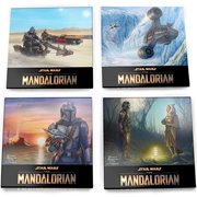 Star Wars The Mandalorian Collection 3 StarFire Prints Glass Coaster Set