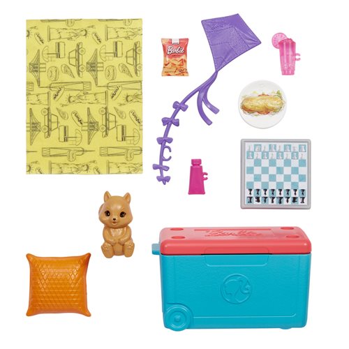 Barbie It Takes Two NYC Picnic Story Starter Accessories with Squirrel