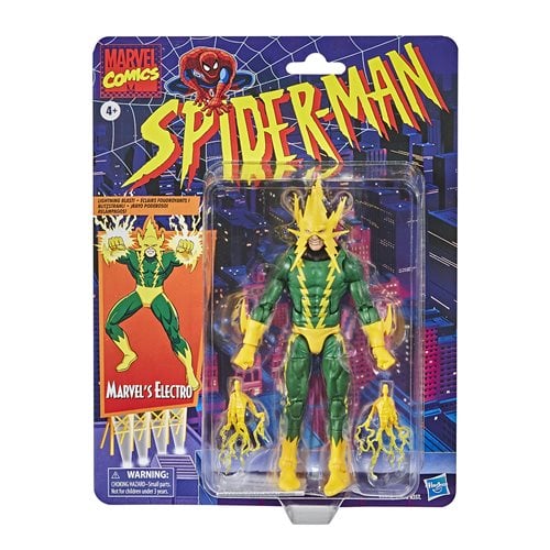 Spider-Man Retro Marvel Legends Electro 6-Inch Action Figure
