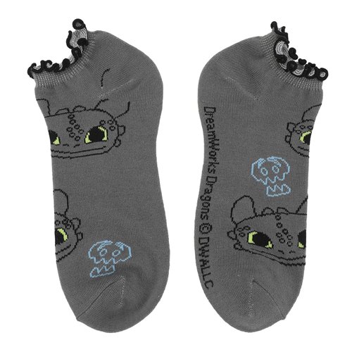 How to Train Your Dragon Toothless Lettuce Edge Ankle Sock 5-Pack