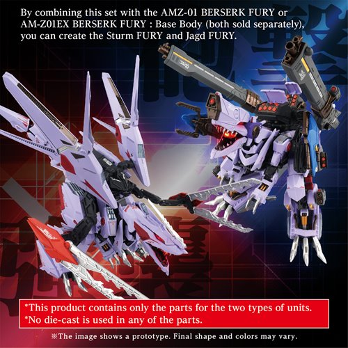 Zoids AM-Z01CP Berserk Fury Sturm & Jagd Unit Adamas Machina Model Kit Accessory Set