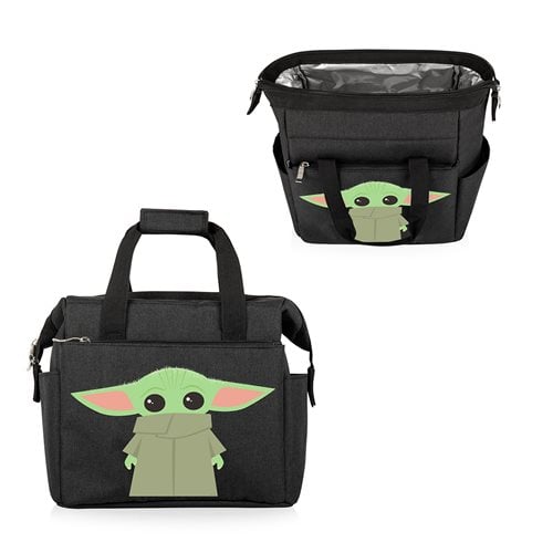 Star Wars The Mandalorian Grogu Black On-the-Go Lunch Cooler Bag