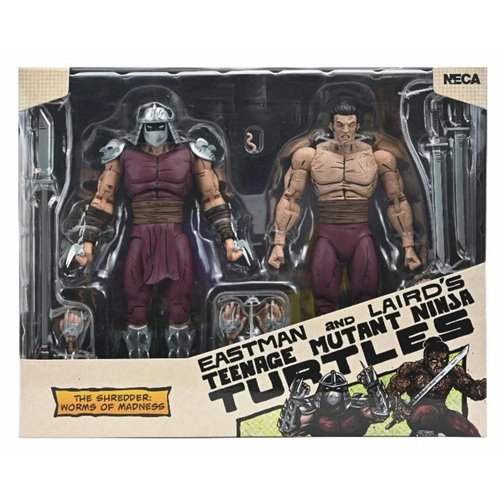 Teenage Mutant Ninja Turtles Mirage Comics Worms of Madness Shredder Action Figure 2-Pack