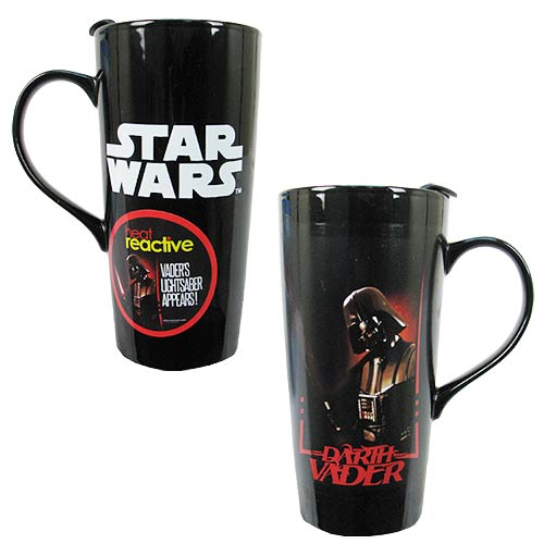 Vandor Star Wars 40th Anniversary 20 Ounce Heat Reactive Mug 55680, Black