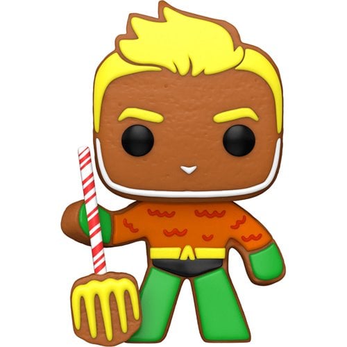 DC Comics Super Heroes Gingerbread Aquaman Funko Pop! Vinyl Figure #445