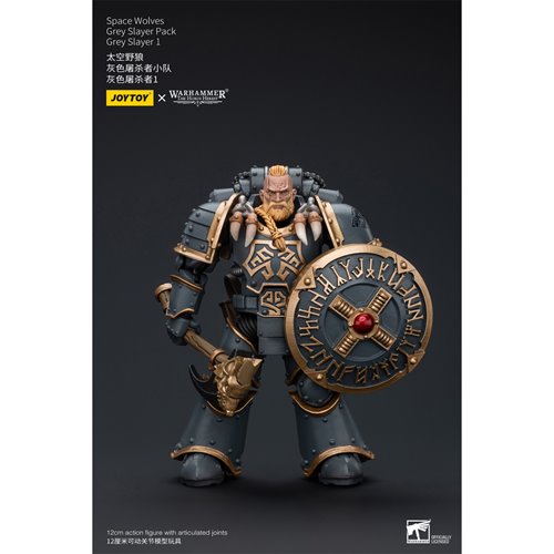 Joy Toy Warhammer 40,000 Space Wolves Grey Slayer Pack 1 1:18 Scale Action Figure