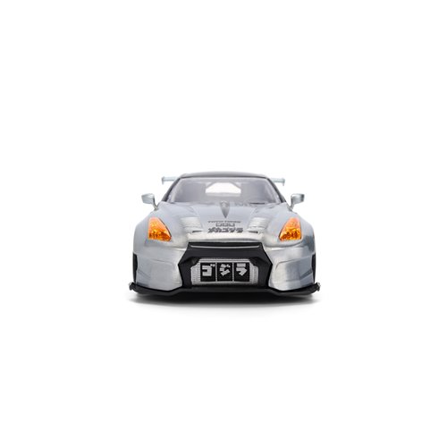 Godzilla 2009 Nissan GT-R R35 Ben Sopra 1:24 Scale Die-Cast Metal Vehicle with Mechagodzilla Figure