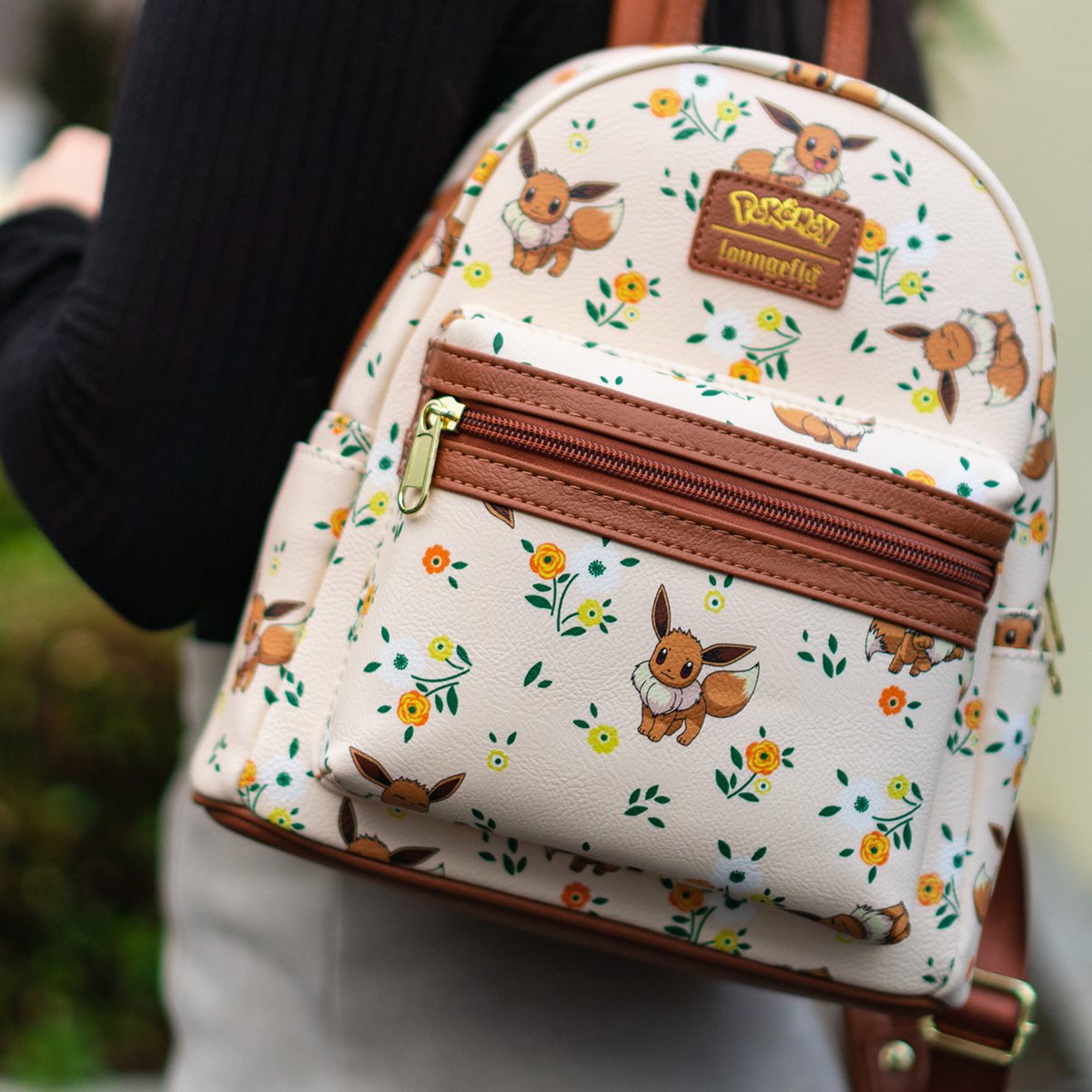 Loungefly Pokemon Eevee Floral Mini Backpack OG HEART LOGO NWT SUPER RARE!  B/6