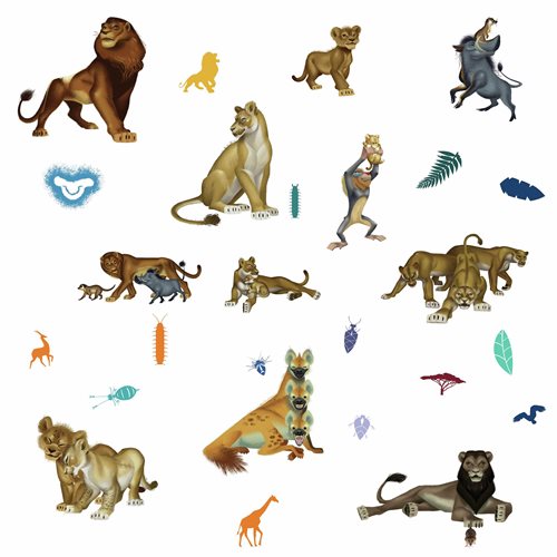 The Lion King Character Peel and Stick Wall Decals