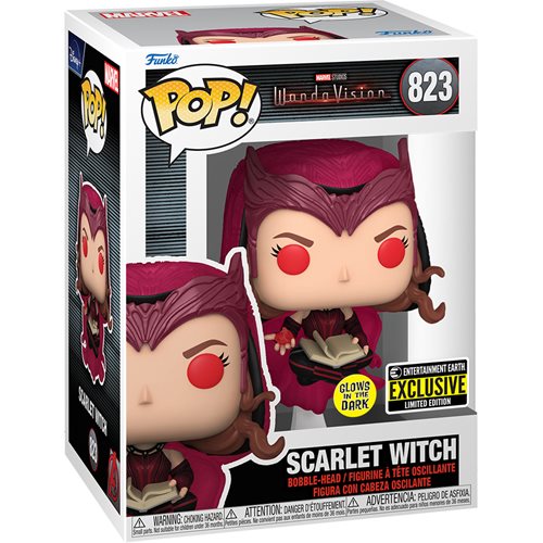 WandaVision Scarlet Witch Glow-in-the-Dark Funko Pop! Vinyl Figure - Entertainment Earth Exclusive