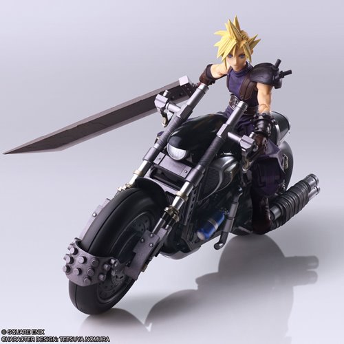 Final Fantasy VII Cloud Strife & Hardy-Daytona Bring Arts Action Figure Set