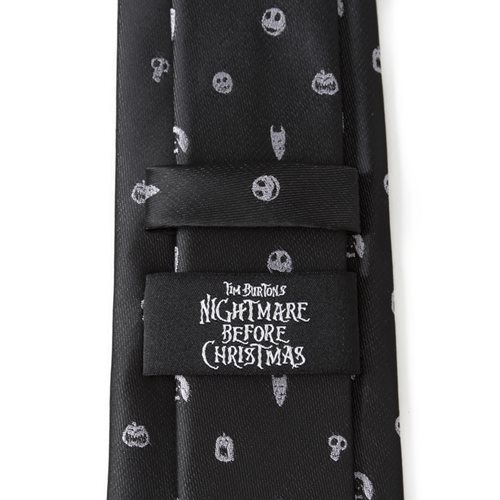 Nightmare Before Christmas Black Grey Men's Tie