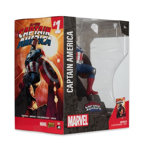 Marvel Captain America All-New Captain America #1 1:10 Scale Posed Figure with Scene and Comic