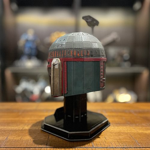 Star Wars: The Mandalorian Boba Fett Helmet Medium 3D Model Puzzle Kit