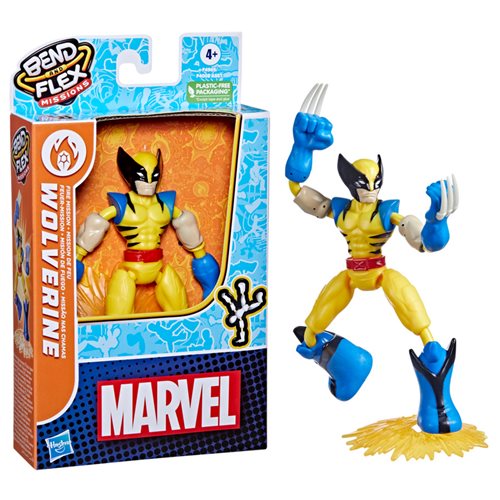 Avengers Bend and Flex Missions Wolverine Fire Mission Action Figure