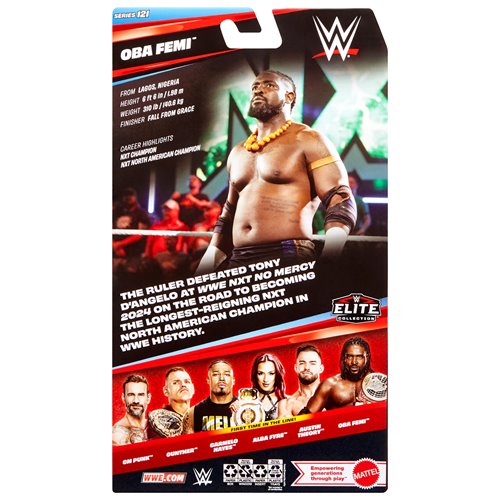 WWE NXT Elite Collection Series 121 Oba Femi Action Figure