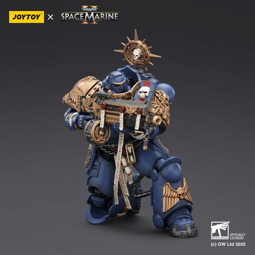 Joy Toy Warhammer Space Marine Ultramarine Heavy Relic Primus Armour and Heavy Relic Bolt Rifle 1:18