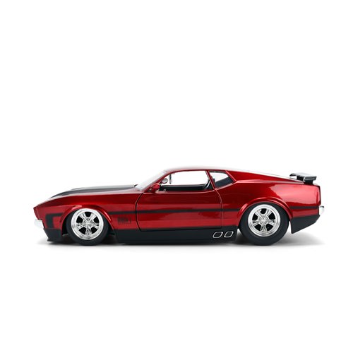 Bigtime Muscle 1973 Red Ford Mustang Mach 1 1:24 Scale Die-Cast Metal Vehicle