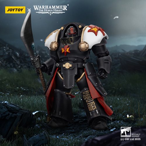 Joy Toy Warhammer The Horus Heresy White Scars Ebon Keshig Terminator 2 with Power Glaive 1:18 Scale