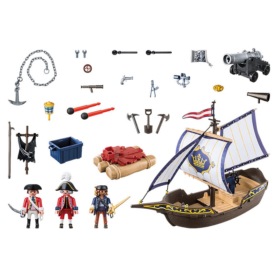 70412 - Playmobil Pirates - Chaloupe des soldats Playmobil : King