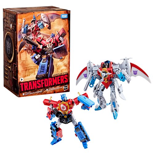 Transformers Timelines Hearts of Steel Comic Edition Optimus Prime and Starscream