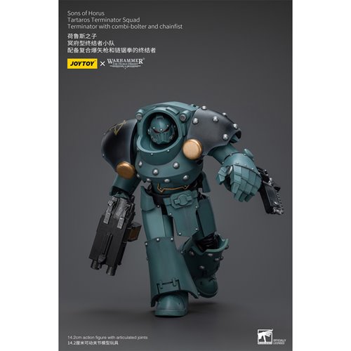 Joy Toy Warhammer 40,000 Sons of Horus Tartaros Terminator with Combi-bolter and Chainfist 1:18 Scal