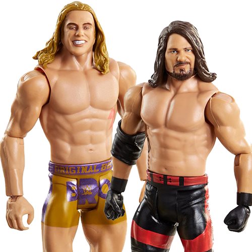 WWE Championship Showdown Series 4 AJ Styles vs Matt Riddle Action Figure 2-Pack, Not Mint