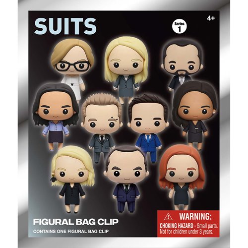Suits 3D Foam Bag Clip Display Case of 24