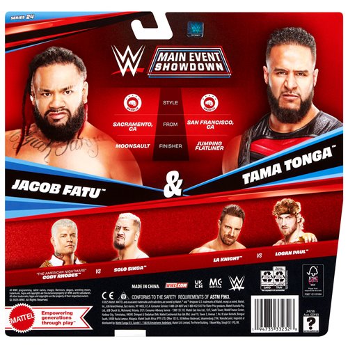 WWE Championship Showdown Series 24 Tama Tonga & Jacob Fatu Action Figure 2-Pack