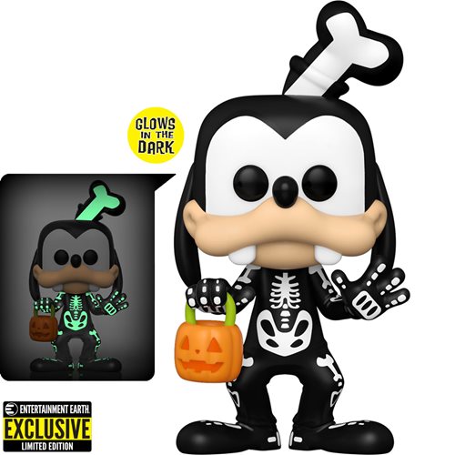Disney Skeleton Goofy Glow-in-the-Dark Funko Pop! Vinyl Figure - Entertainment Earth Exclusive, Not Mint