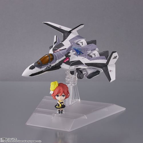 Macross Delta VF-31F Siegfried Messer Ihlefeld with Kaname Buccaneer Tiny Session Figure