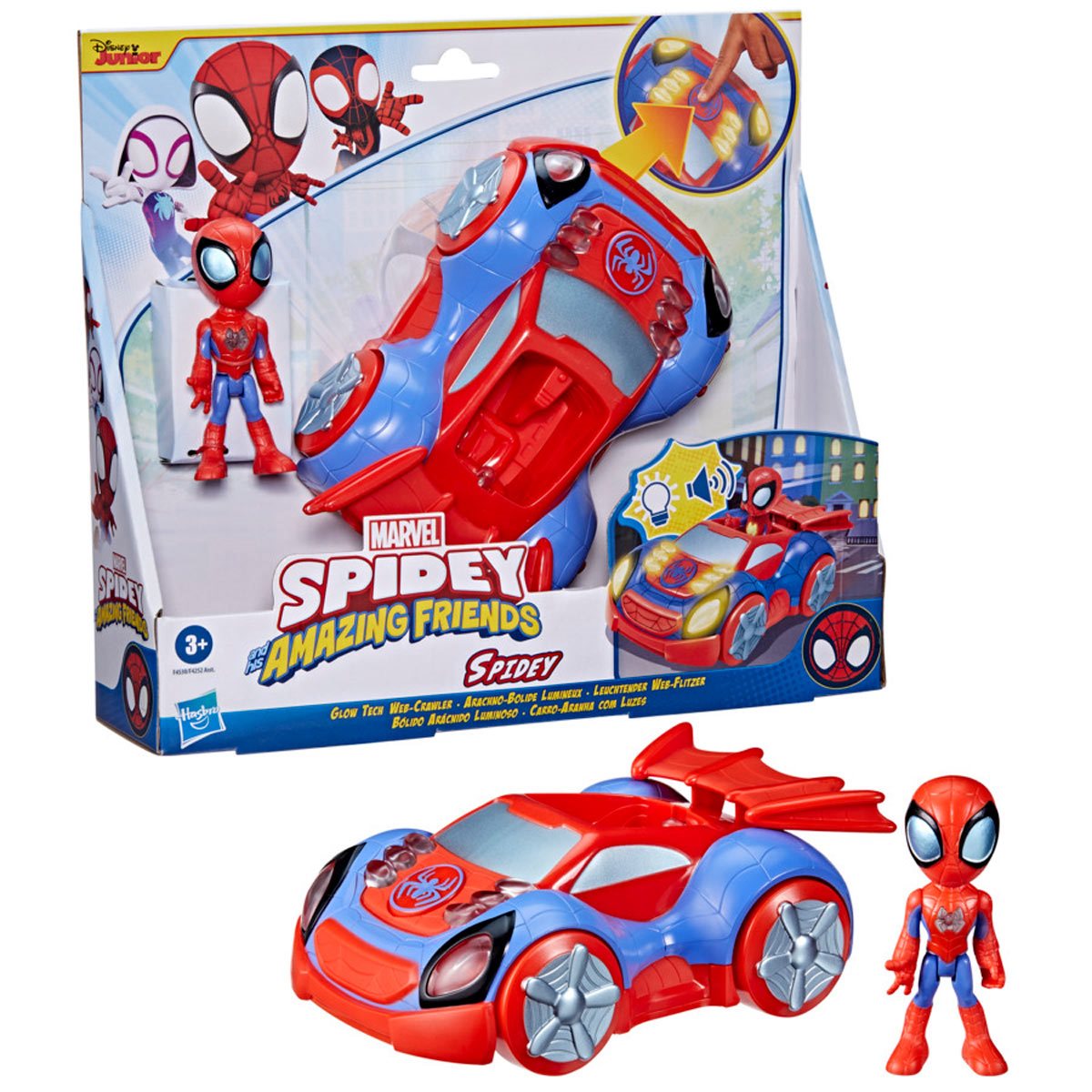 Spider-Man and His Amazing Friends Glow Tech Vehicles Wave 1