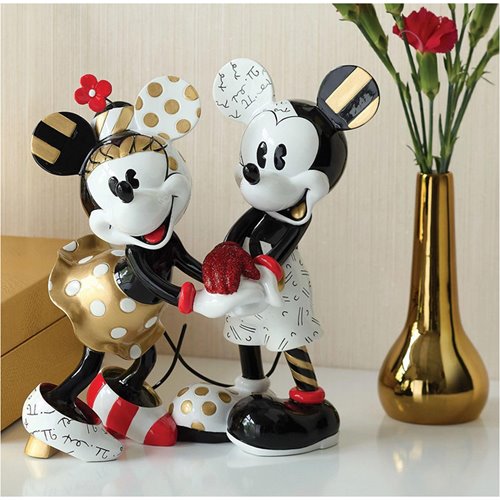 Mickey & Minnie Midas Touch by Romero Britto Statue