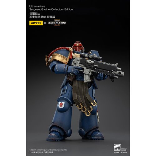 Joy Toy Warhammer Space Marine II Ultramarines Sergeant Gadriel Collectors Edition 1:18 Scale Action