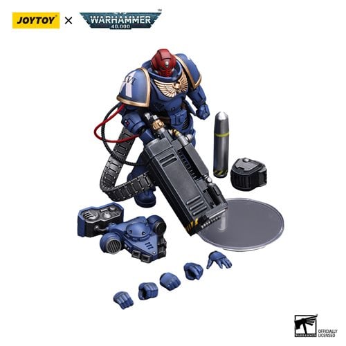 Joy Toy Warhammer 40,000 Ultramarines Desolation Sergeant with Vengor Launcher 1:18 Scale Action Fig