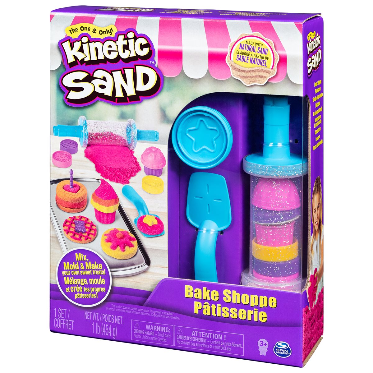 Kinetic Sand Moldable Sensory Play Sand 2 lb. Color Case