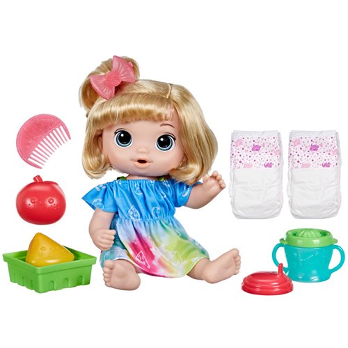 Baby Alive Fruity Sips Apple Blonde Hair Doll