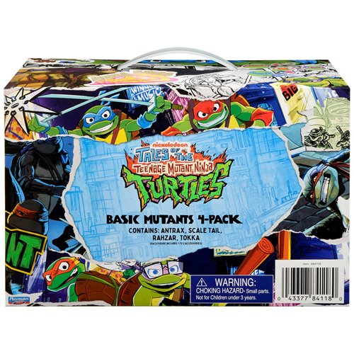 Tales of the Teenage Mutant Ninja Turtles Mutants Antrax Scale Tail Tokka Rahzar Action Figure 4-Pac