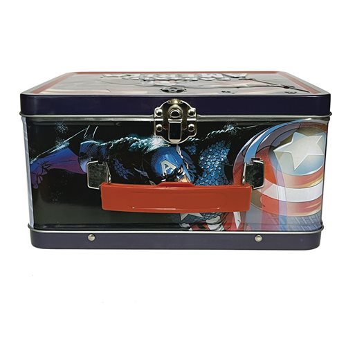 Captain America Tin Titans Lunch Box with Thermos - Previews Exclusive