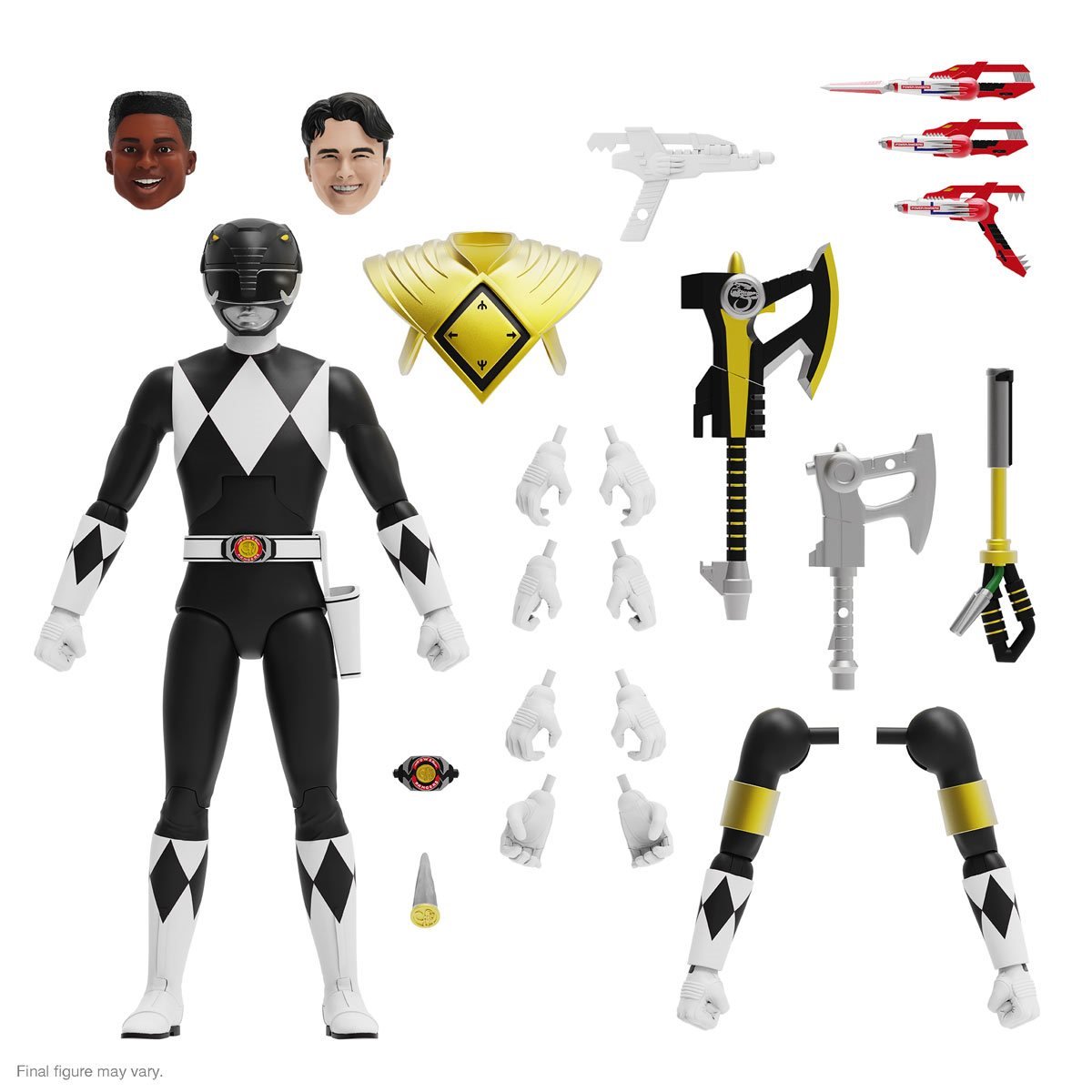 Química Sarabo árabe Oceano Power Rangers Ultimates Black Ranger 7-Inch Action Figure
