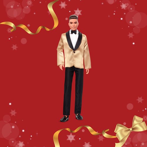 Barbie 2025 Holiday Ken Doll with Light Brown Hair