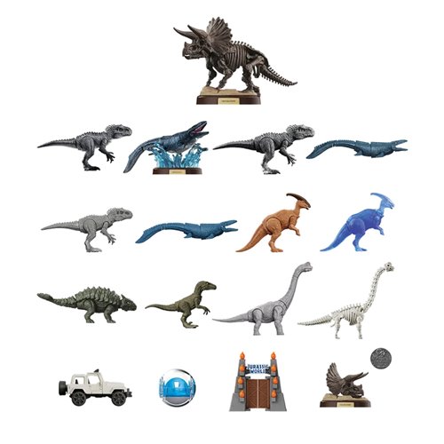 Jurassic World Terraventure Surprise Wave 2 Blind Box Model Kit Display of 12