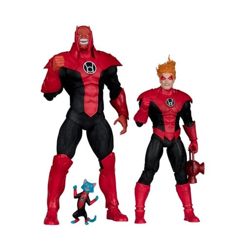 DC Multiverse Atrocitus Megafig and Red Lantern Corps Green Lantern 7-Inch Scale Action Figure 2-Pac