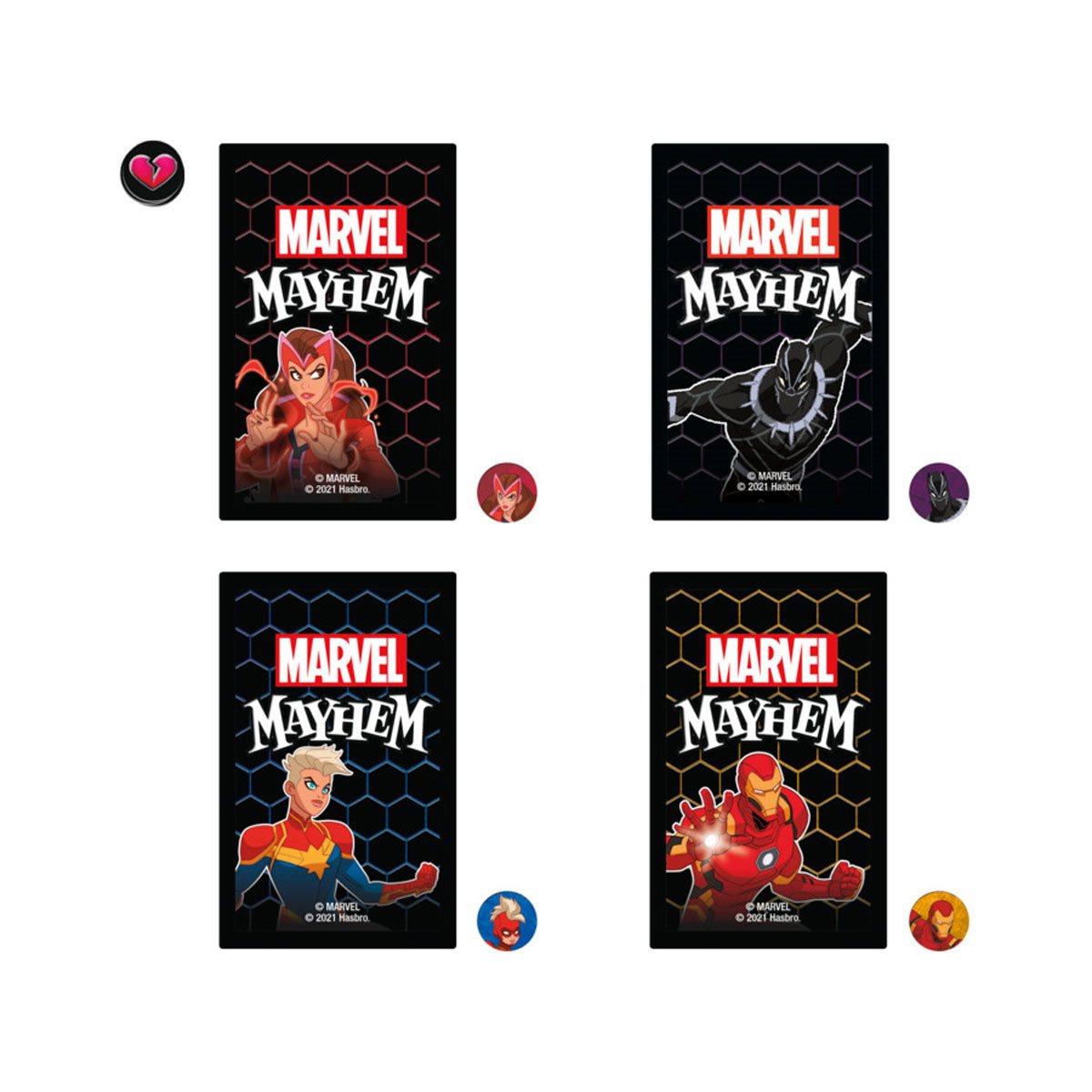Hasbro Gaming Marvel Mayhem - Gioco Di Carte Per 2-4 Giocatori - Sfida Tra Eroi Marvel (8+ Anni)
