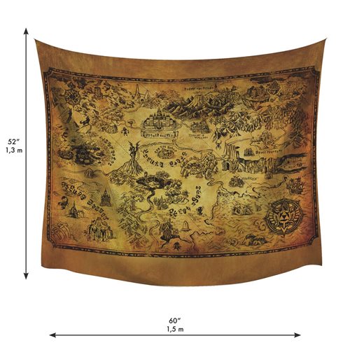 The Legend of Zelda Map Tapestry